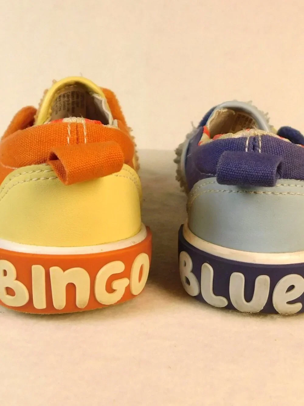 Ground-Up Bluey & Bingo Kids Toddler Size 9 Fuzzy Fleece Slip-On Sneakers